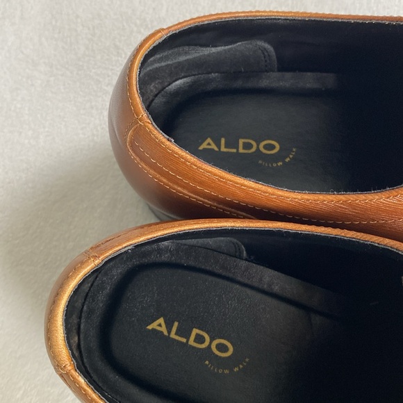 Aldo Kingsley Pillow Walk Lace Up Derby Dress Shoes (Cognac) - Picture 15 of 16